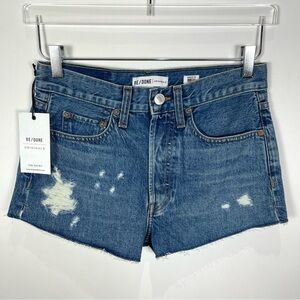 REDONE The Short Distressed Jean Shorts